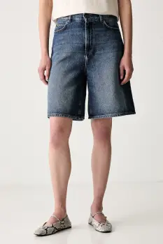 Weekend Max Mara pantaloni scurti pentru femei din denim WKDDONNOLA imagine