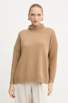 Weekend Max Mara pulover de lana BORGIA culoarea verde, cu guler, 2525366112600 imagine