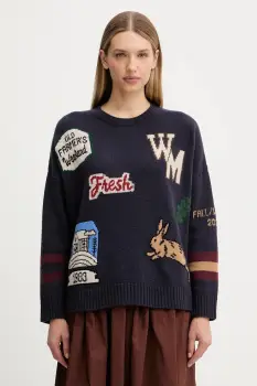 Weekend Max Mara pulover de lana PAVIDI culoarea bleumarin, light, 2525366262600 imagine