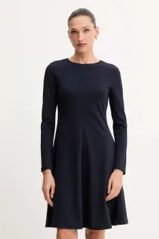 Weekend Max Mara rochie CALIFFO culoarea bleumarin, mini, evazati, 2525626012600 imagine
