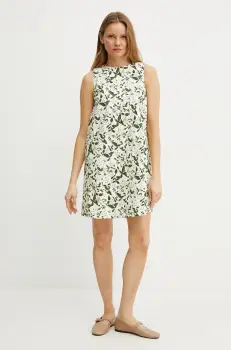 Weekend Max Mara rochie culoarea bej, mini, drept, 2515221112600 imagine