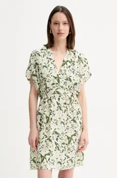 Weekend Max Mara rochie de matase culoarea bej, mini, drept, 2515221062600 imagine