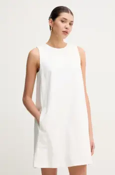 Weekend Max Mara rochie din amestec de in culoarea bej, mini, evazati, 2515221102600 imagine