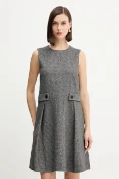 Weekend Max Mara rochie RIAD culoarea gri, mini, evazati, 2525626052600 imagine
