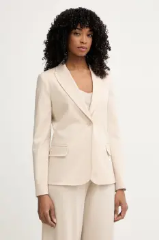 Weekend Max Mara sacou cu un singur rand de nasturi de femei cu vascoza CARBONE imagine