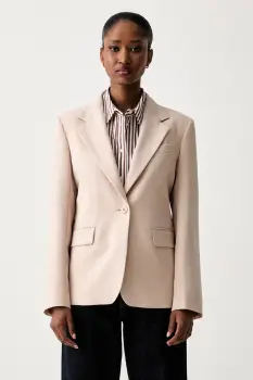 Weekend Max Mara sacou cu un singur rand de nasturi pentru femei din lana WKDLAMINE imagine