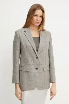 Weekend Max Mara sacou culoarea maro, un singur rand de nasturi, cu imprimeu, 2515041101600 imagine