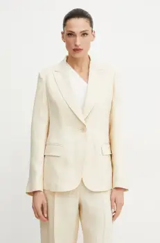 Weekend Max Mara sacou de in culoarea bej, un singur rand de nasturi, uni, 2515041012600 imagine