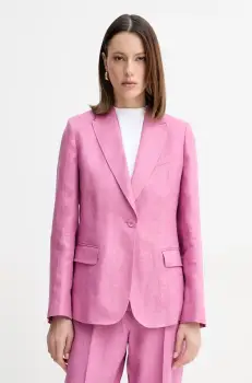 Weekend Max Mara sacou de in culoarea roz, un singur rand de nasturi, uni, 2515041012600 imagine