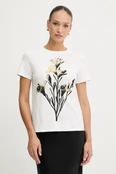 Weekend Max Mara tricou din bumbac GUGLIA culoarea alb, 2525976031600 imagine