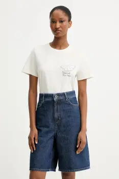 Weekend Max Mara tricou din bumbac GUGLIA culoarea bej, 2525976031600 imagine