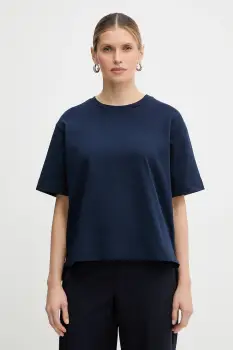 Weekend Max Mara tricou din bumbac MULTID culoarea bleumarin, 2615941031600 imagine