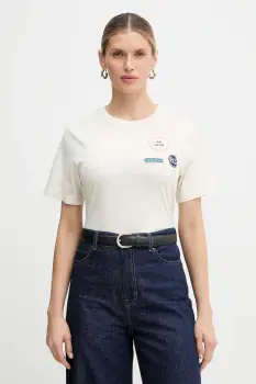 Weekend Max Mara tricou din bumbac WEST culoarea bej, 2615971041600 imagine