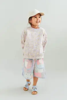 Wheat pantaloni scurti din bumbac pentru copii imagine