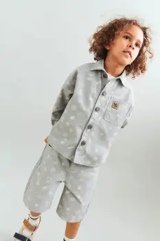 Wheat pantaloni scurti pentru copii, din bumbac imagine