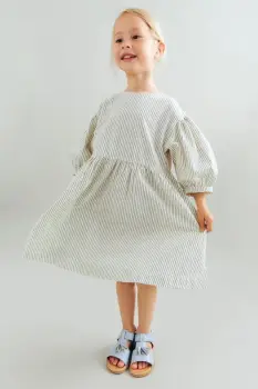 Wheat rochie din bumbac pentru copii imagine