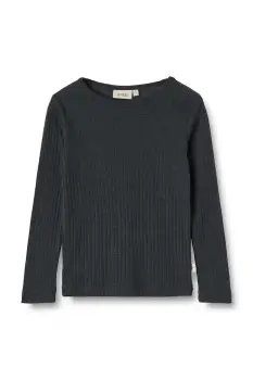 Wheat tricou cu maneca lunga pentru copii, din lana merinos imagine