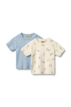 Wheat tricou pentru bebelusi, din bumbac pachet de 2 imagine