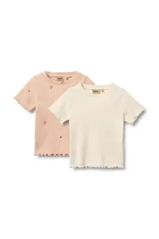 Wheat tricou pentru copii, din bumbac pachet de 2 imagine