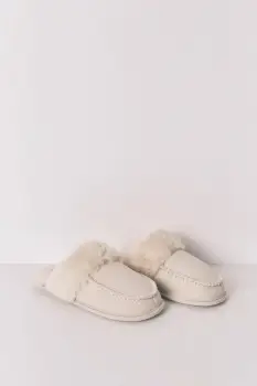 women'secret papuci de casa MIX AND MATCH TIE AND STRIPES culoarea bej, 4992537 imagine