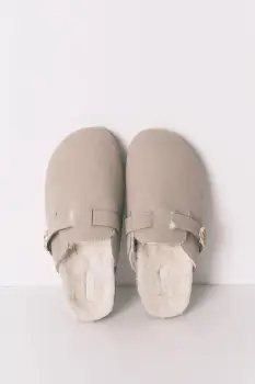 women'secret papuci de casa MM COSMIC culoarea bej, 4992561 imagine