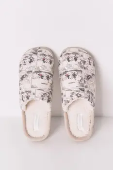 women'secret papuci de casa MULTILICENSE URBAN culoarea alb, 4992526 imagine