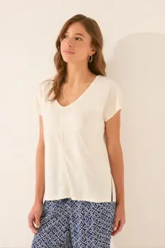 women'secret pijama culoarea alb, 3272263 imagine