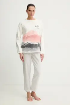 women'secret pijama culoarea bej, 3132243 imagine