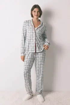 women'secret pijama culoarea bej, 3792074 imagine