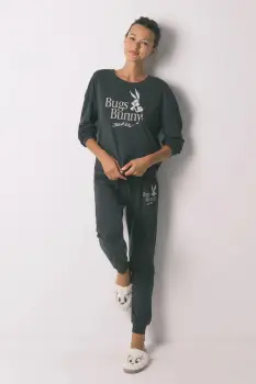 women'secret pijama culoarea gri, 3132126 imagine