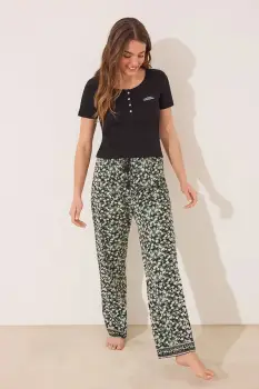 women'secret pijama culoarea negru, 3592390 imagine