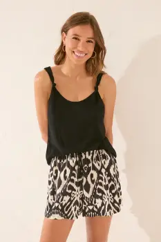 women'secret pijama culoarea negru, 3702235 imagine