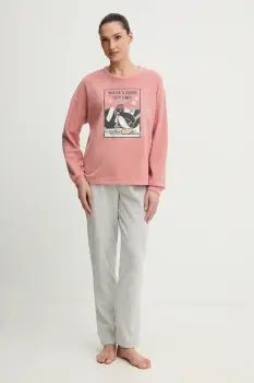 women'secret pijama culoarea roz, 3132242 imagine