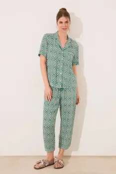 women'secret pijama culoarea verde, 4859417 imagine