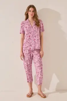 women'secret pijama culoarea violet, 4859418 imagine