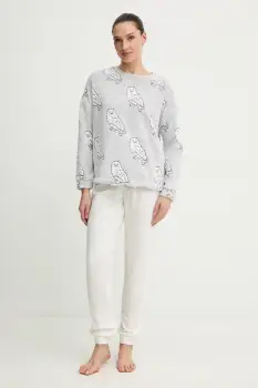 women'secret pijama HARRY POTTER culoarea gri, 3132264 imagine