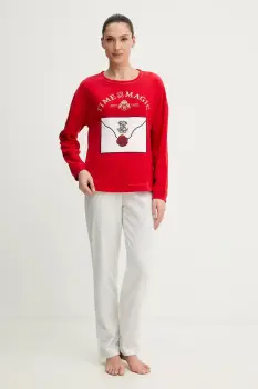 women'secret pijama HARRY POTTER culoarea rosu, 3132262 imagine