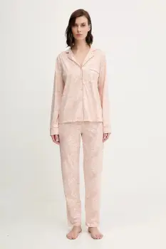 women'secret pijamale de bumbac culoarea portocaliu, bumbac, 4852096 imagine