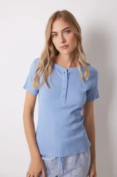 women'secret tricou de pijama MIX AND MATCH HAMPTONS bumbac, 3278425 imagine