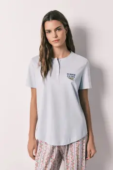 women'secret tricou de pijama pentru femei, din bumbac imagine