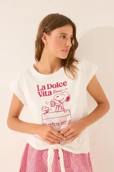 women'secret tricou din bumbac culoarea alb, 3279713 imagine