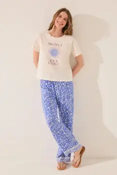 women'secret tricou din bumbac culoarea bej, 3279711 imagine