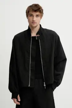 Won Hundred geaca culoarea negru, de tranzitie, oversize, 3527-13056 imagine