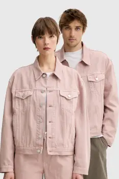 Won Hundred geaca din denim culoarea portocaliu, de tranzitie, oversize, 3567-13055 imagine