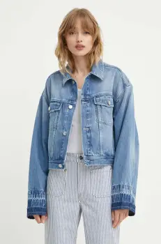 Won Hundred geaca jeans femei, de tranzitie, oversize, 3110-15028 imagine