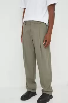 Won Hundred pantaloni barbati, culoarea verde, drept imagine