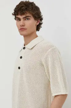 Won Hundred pulover de bumbac culoarea bej, 2781-11085 imagine