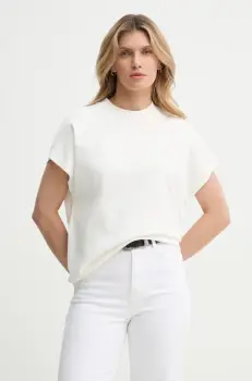 Won Hundred tricou din bumbac femei, culoarea bej, 3729-12089 imagine