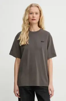 Won Hundred tricou din bumbac femei, culoarea maro, 3416-12063 imagine