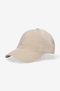 Wood Wood sapca de baseball din catifea Low profile corduroy cap culoarea bej, uni 12130810.9016-WARMBEIGE imagine